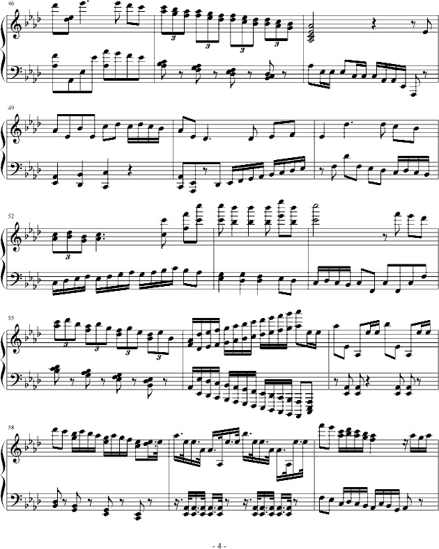 白日梦钢琴曲谱_白日梦我图片(4)