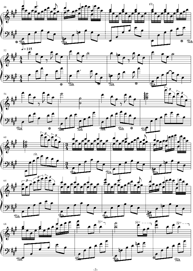 旋转简谱_人生的旋转木马简谱