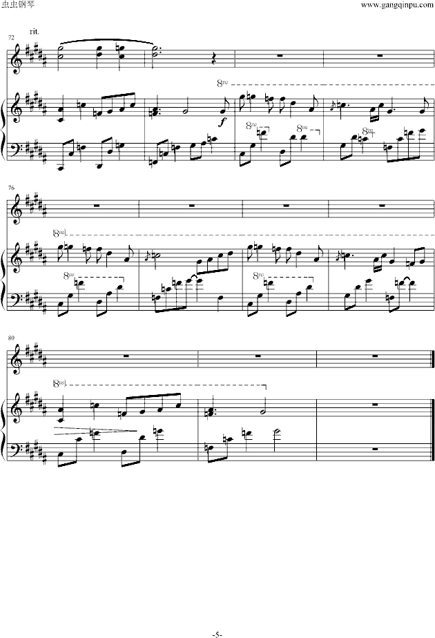 july曲谱_钢琴简单曲谱(2)