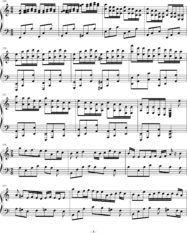 谐谑曲谱_肖邦谐谑曲