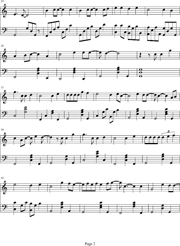 流泪曲谱
