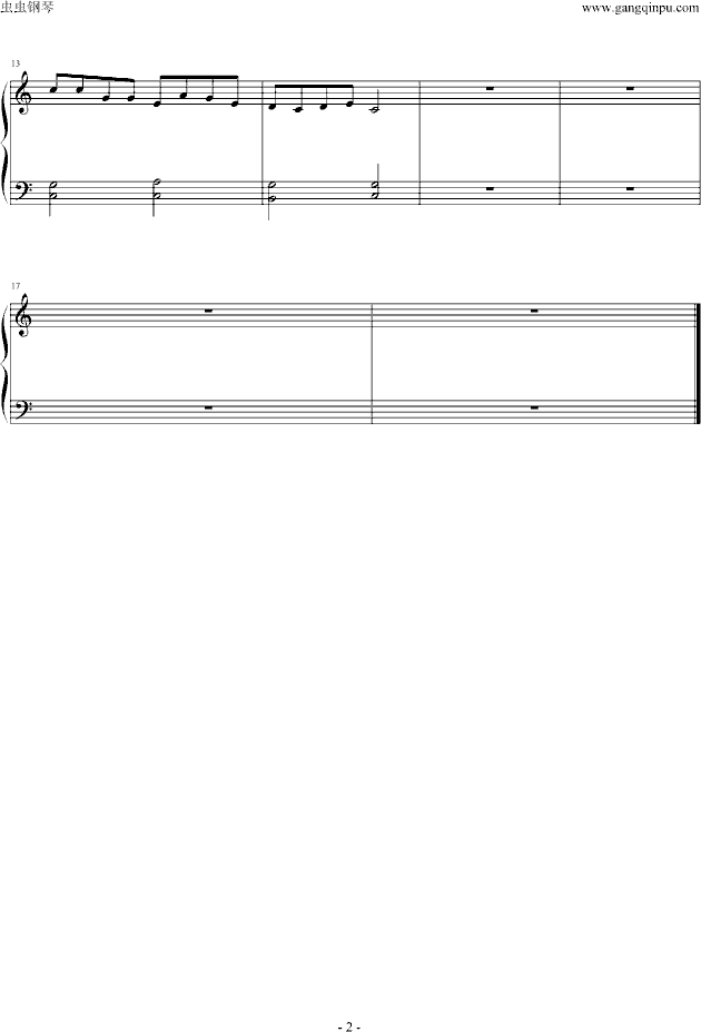 数鸭孑曲谱