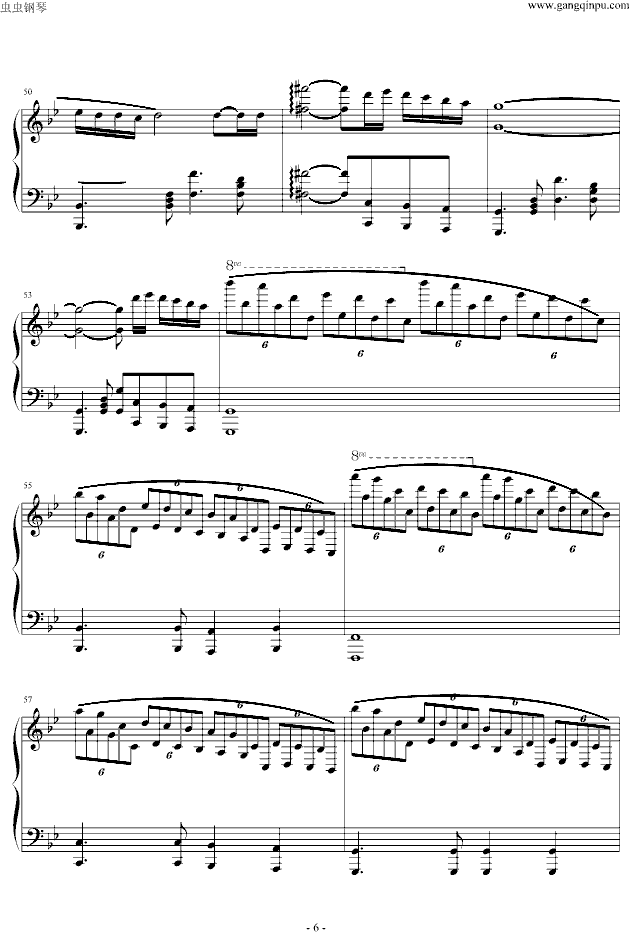 婚礼的曲谱_梦中的婚礼钢琴曲谱(2)