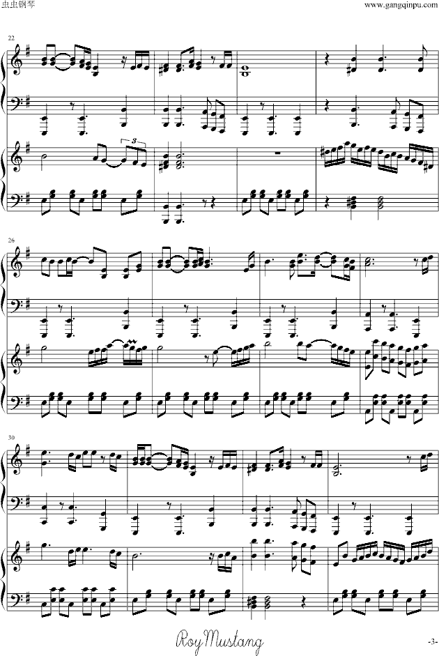 锅曲谱_钢琴简单曲谱(2)