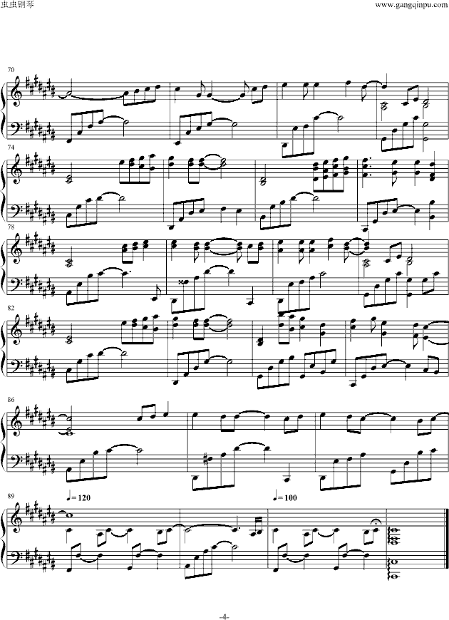 钢琴曲谱野_钢琴简单曲谱(2)