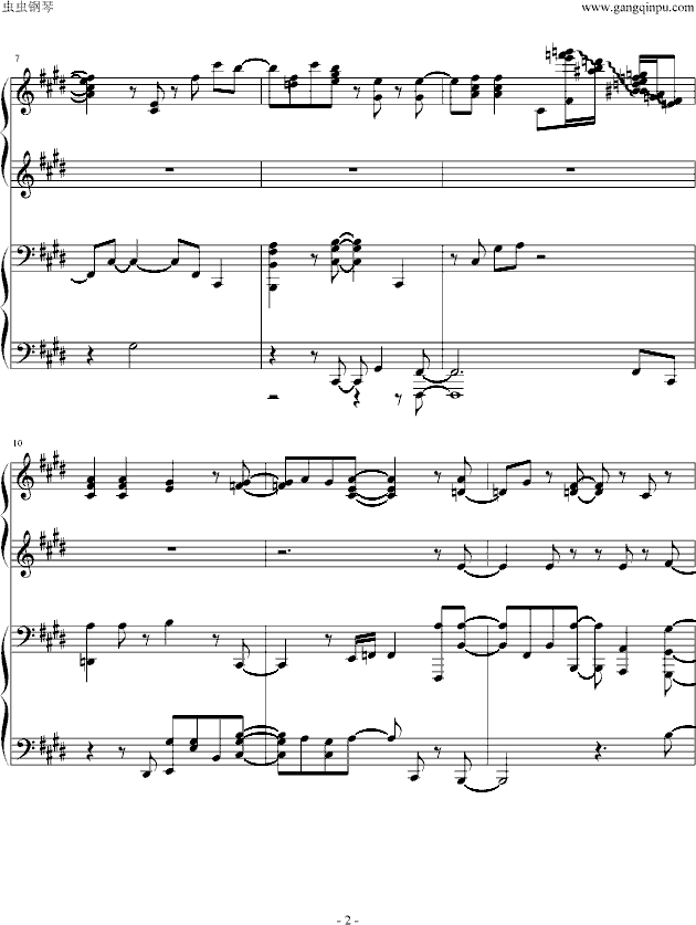 青鸟钢琴简谱_利兹与青鸟钢琴简谱(2)