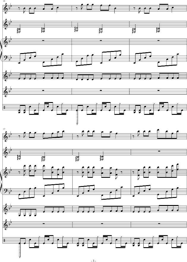 爱情idontknow曲谱_陶笛曲谱12孔(4)