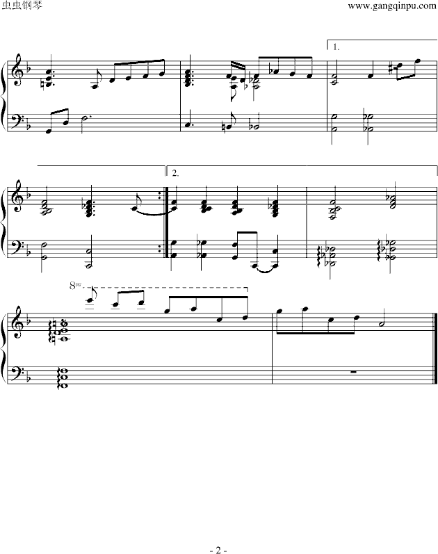 简单爵士音乐钢琴曲谱_钢琴简单曲谱
