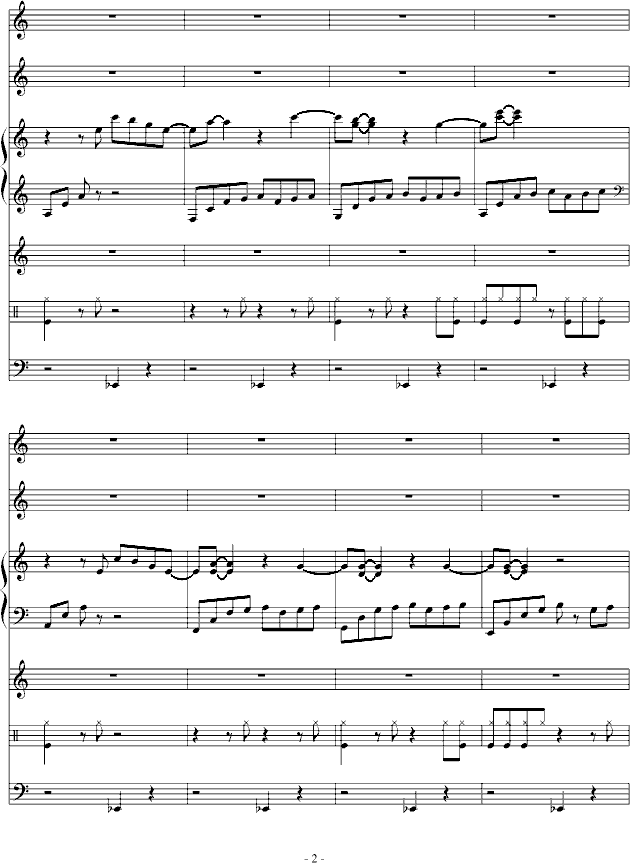 Farewell简谱_儿歌简谱
