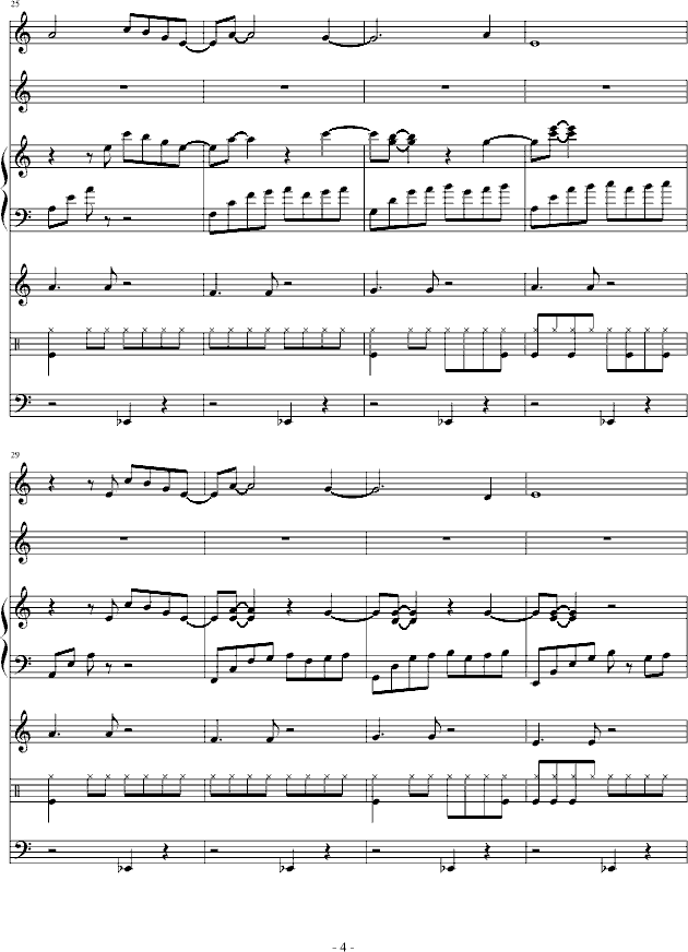 Farewell简谱_儿歌简谱