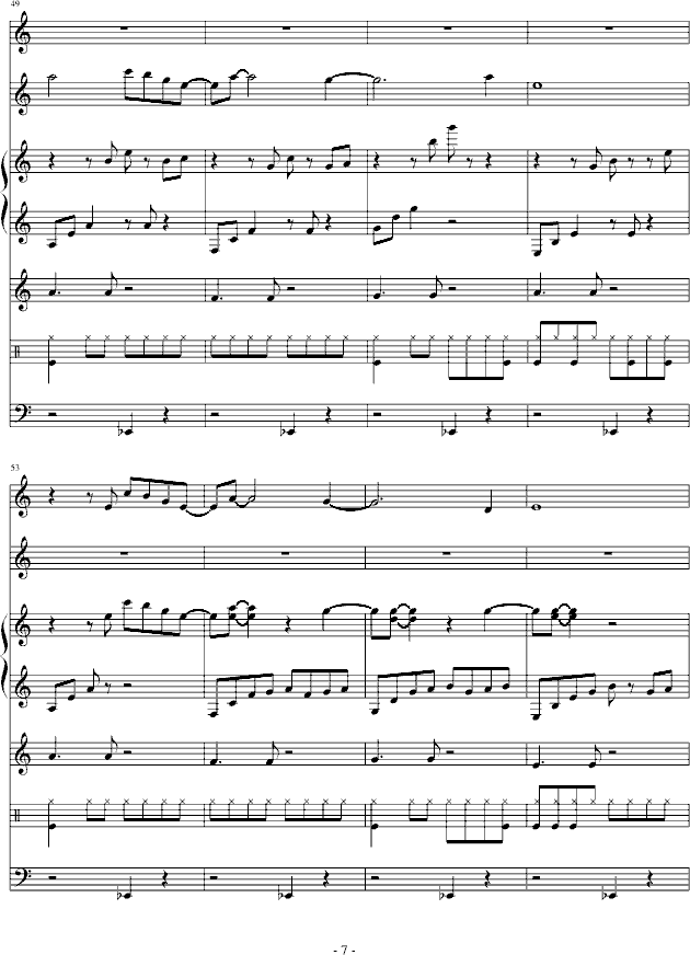 Farewell简谱_儿歌简谱