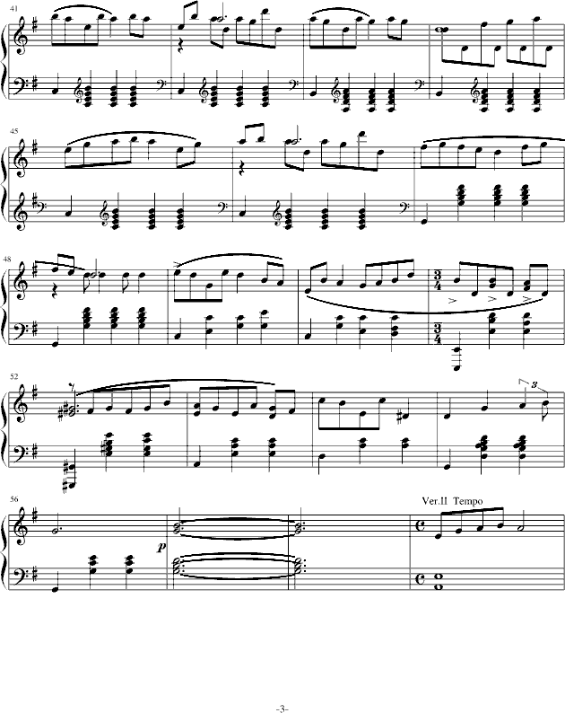 尬帝曲谱(3)