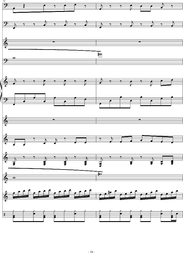 钟c调简谱_反方向的钟简谱(3)