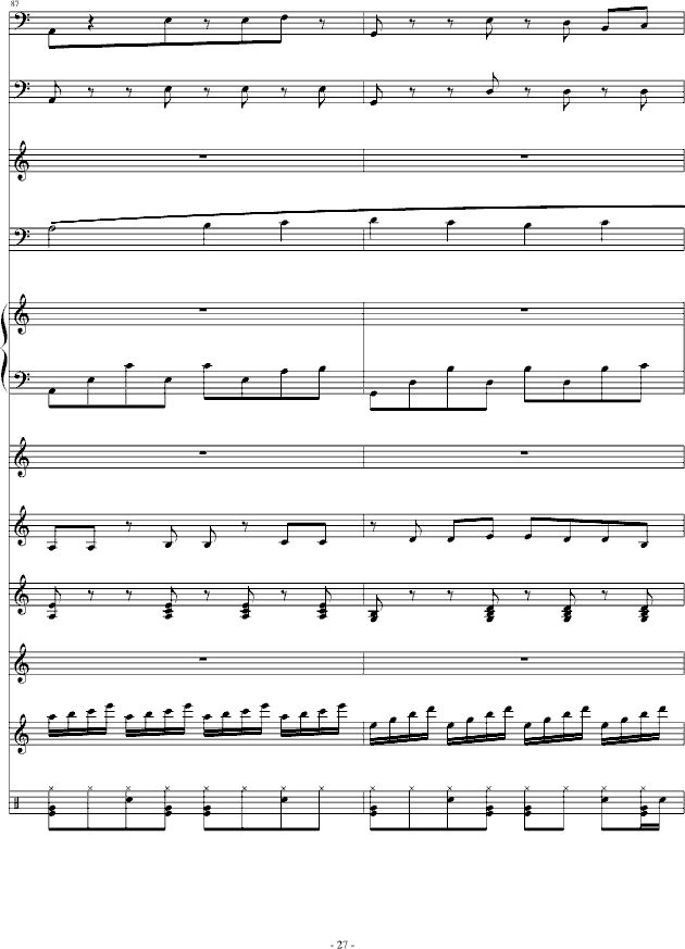 课间简谱_大课间跑步音乐简谱(3)