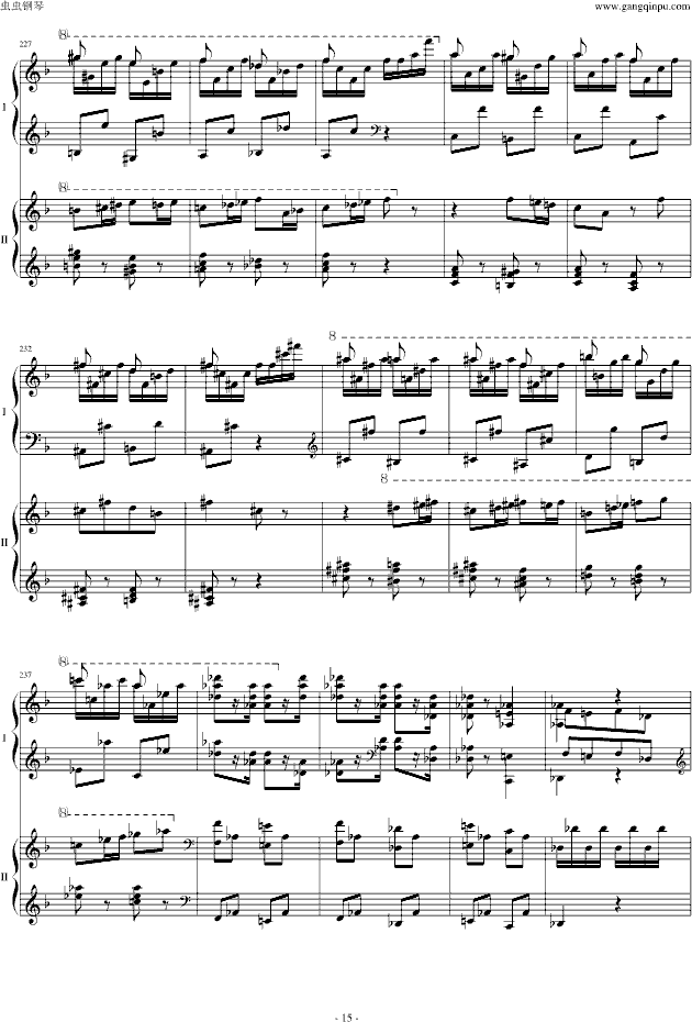 勃拉姆斯双钢琴乐曲谱子_勃拉姆斯摇篮曲