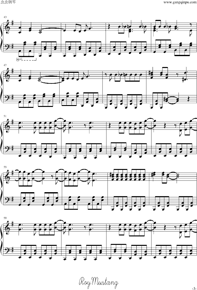 柯罗伊简谱_崩坏学园柯罗伊