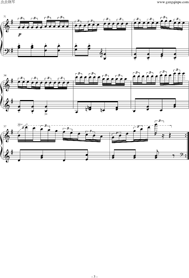 车尔尼849第十二条-钢琴谱(钢琴曲)-车尔尼-czerny图片