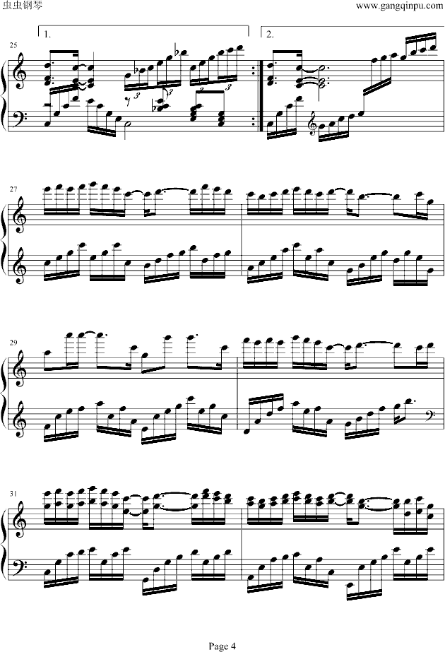 林俊杰钢琴曲谱数字_林俊杰钢琴曲谱(2)