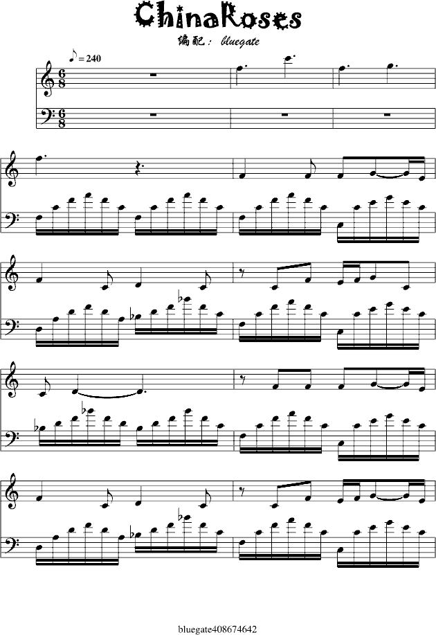 恩雅曲谱_恩雅婆婆