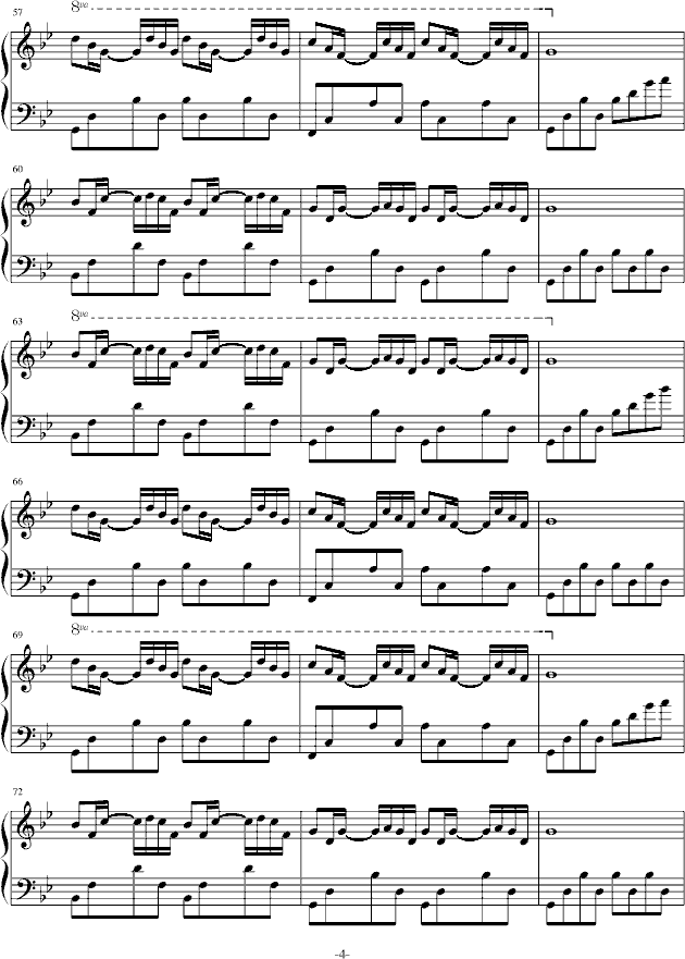 把快乐献给妈妈钢琴曲谱_生日快乐钢琴曲谱