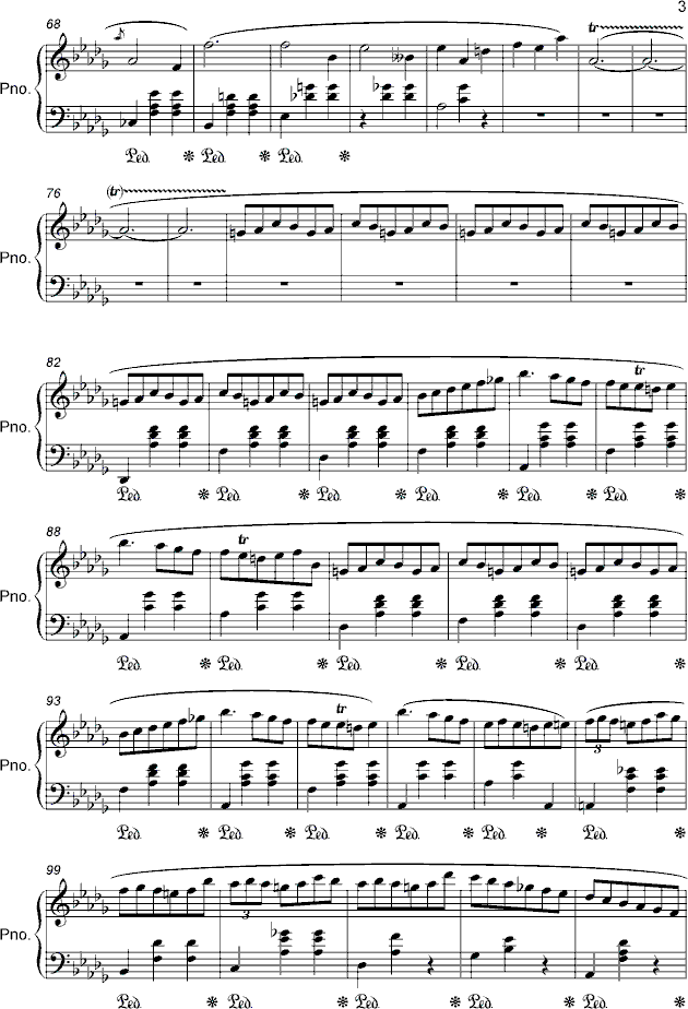 肖邦小狗圆舞曲谱子_肖邦辉煌大圆舞曲谱子