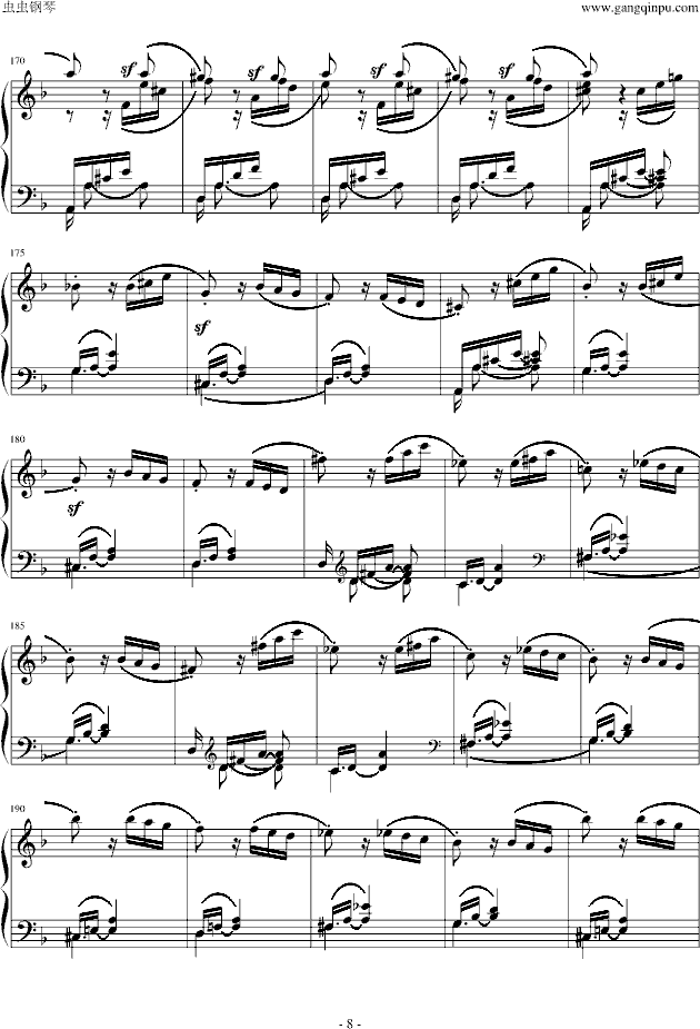 暴风雨奏鸣曲第三乐章-钢琴谱(钢琴曲)-贝多芬--虫虫