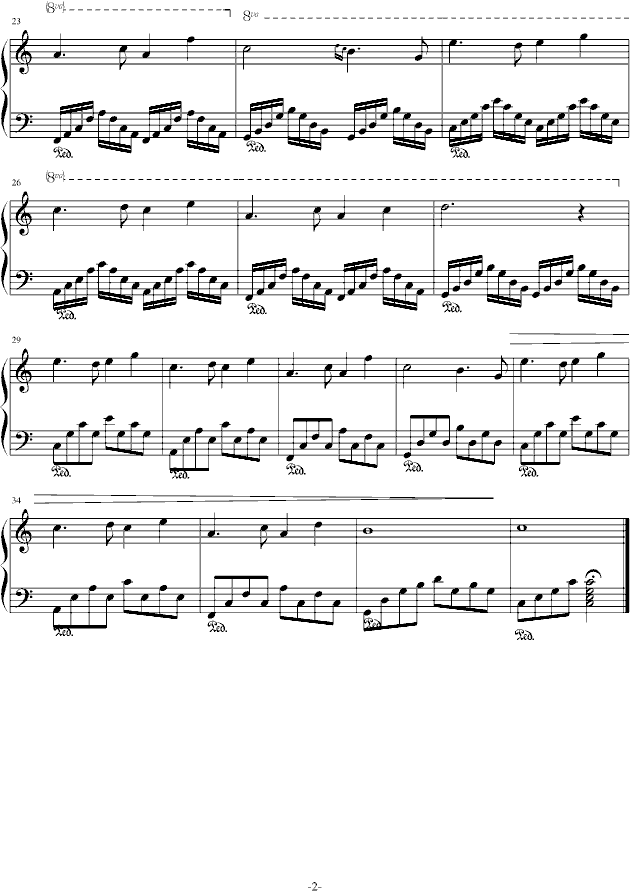snow曲谱_钢琴简单曲谱(2)