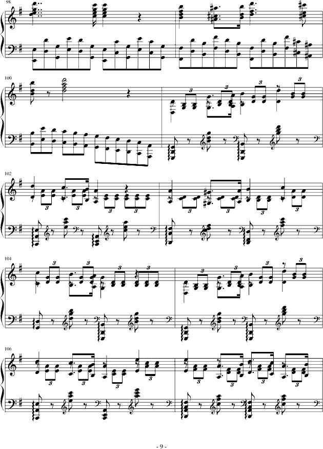 最难的钢琴曲谱_钢琴简单曲谱