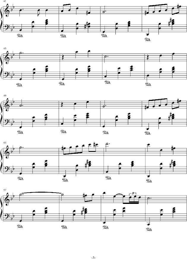 肖邦钢琴曲谱独奏大全_离别曲肖邦钢琴曲谱(3)