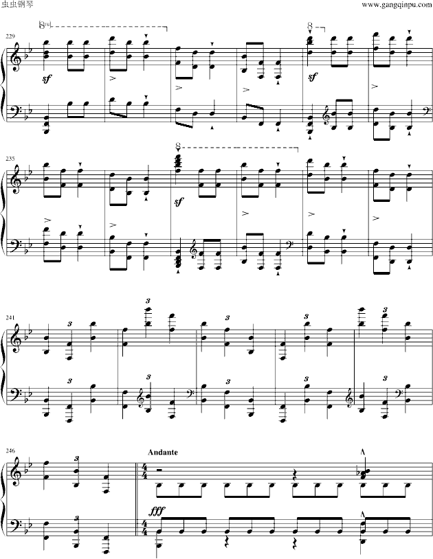 香槟钢琴曲简谱_莫扎特香槟钢琴曲简谱(4)