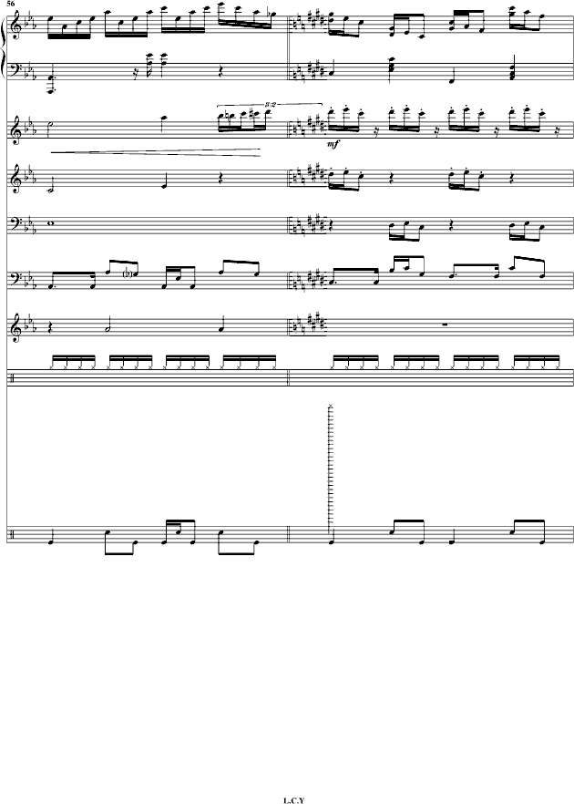 克罗地亚狂想曲简谱c调_克罗地亚狂想曲简谱