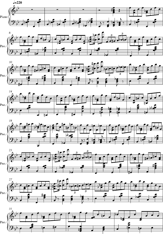 Ra钢琴曲谱_钢琴简单曲谱(2)