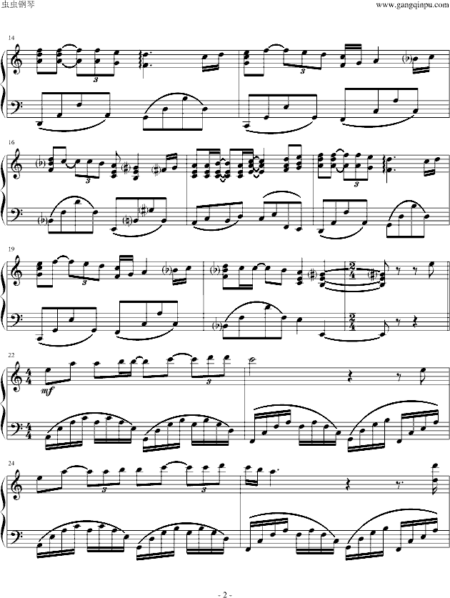 hello钢琴曲谱_钢琴简单曲谱