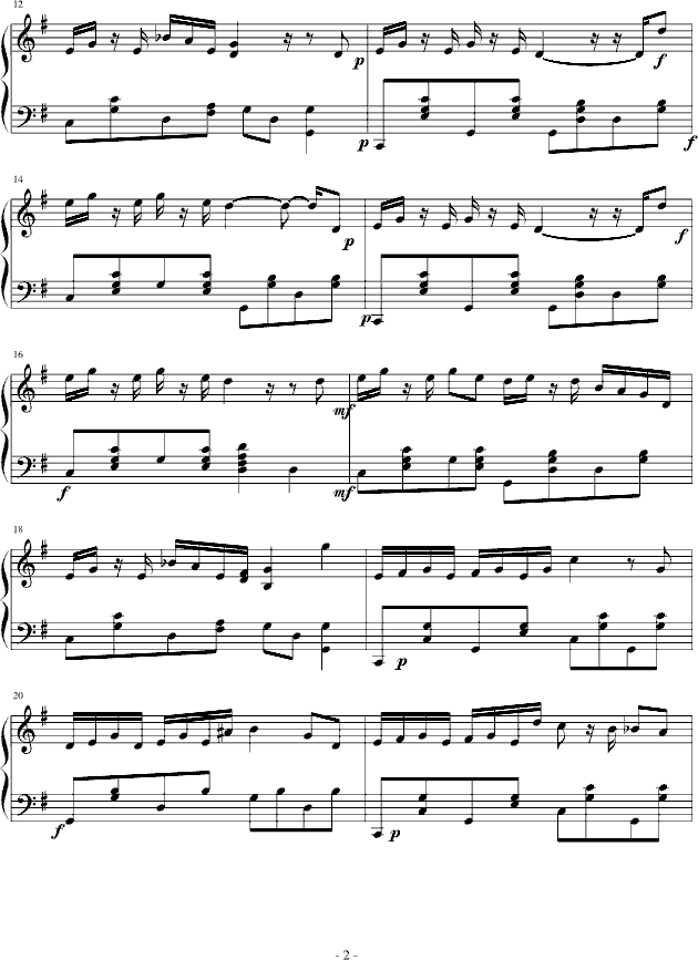 莫斯科之窗钢琴曲谱_莫斯科郊外的晚上曲谱(5)