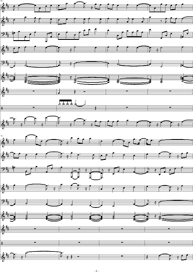 走-钢琴谱(钢琴曲)-寳寳_很乖-虫虫钢琴谱免费下载