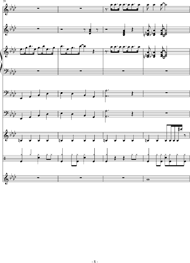 钢琴教学简易曲谱_简易钢琴曲谱(3)