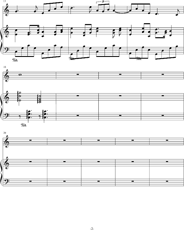 吉他二重奏曲谱_陶笛二重奏曲谱(5)
