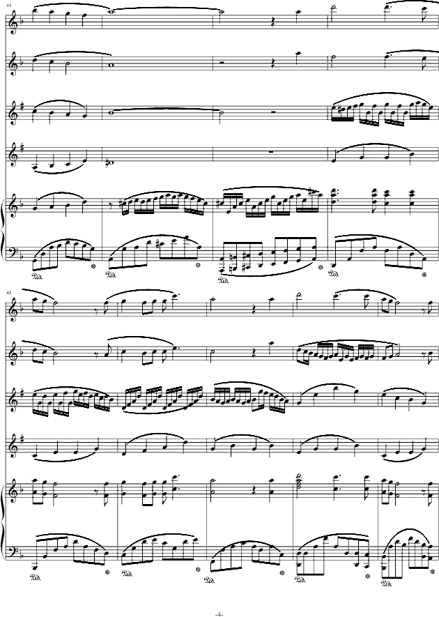 天空之城竹笛曲谱_天空之城竹笛简谱(5)