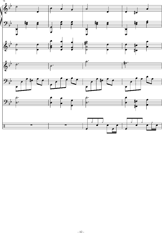 黑红曲谱_钢琴简单曲谱