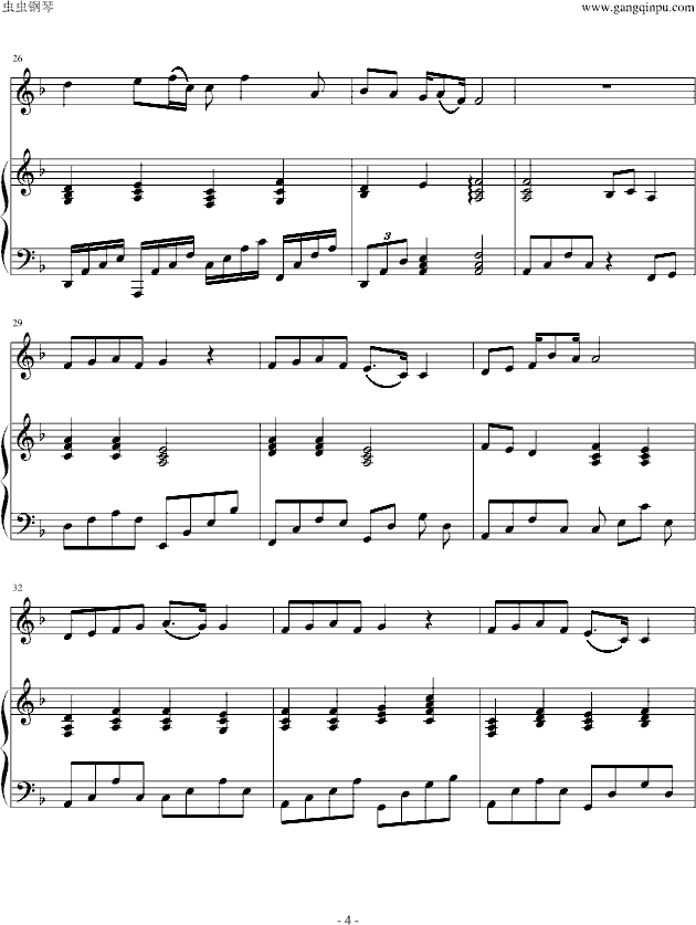 当我唱起这首歌曲谱钢琴谱_当我唱起这首歌钢琴谱