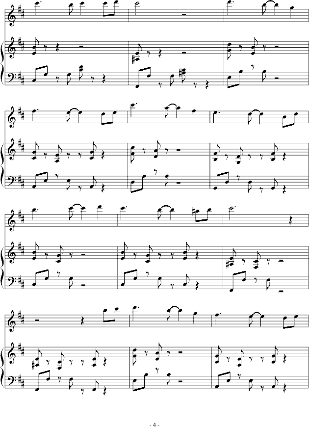 奈良桥曲谱_钢琴简单曲谱(2)