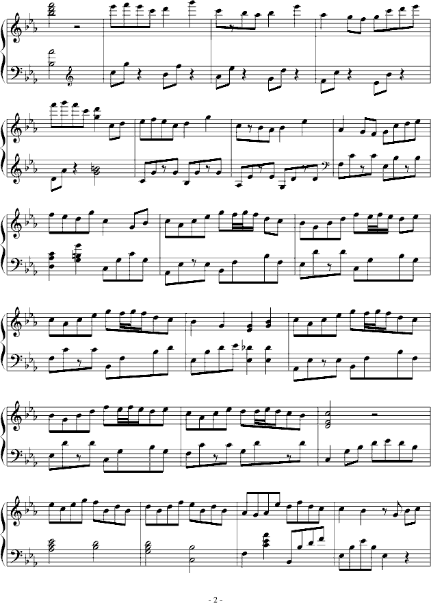 伞下简谱_儿歌简谱