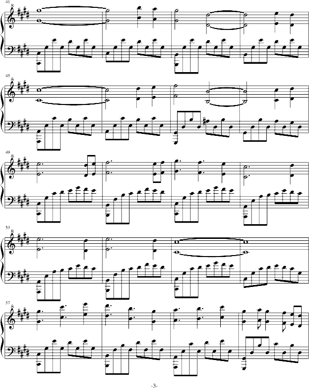 雪夜曲谱_雪夜图片唯美(4)