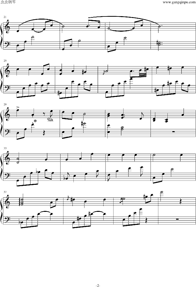 冬日恋歌钢琴曲谱_冬日的初舞钢琴曲谱(3)