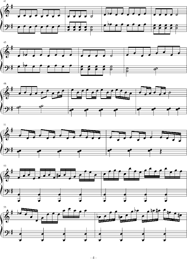 简谱纯钢琴_小星星钢琴简谱