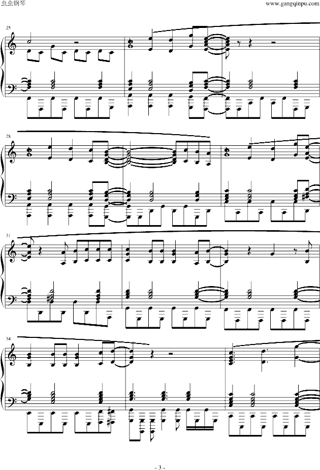 透明曲谱_钢琴简单曲谱
