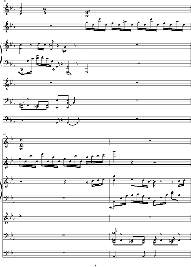 aqua曲谱(3)