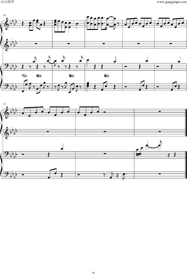 名曲钢琴简谱_世界钢琴名曲简谱(2)