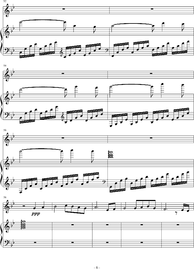 你走以后简谱_你走以后1.0钢琴简谱