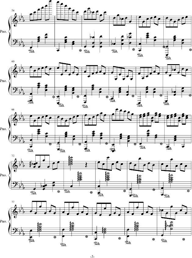 花之圆舞曲简谱_花之圆舞曲钢琴谱照片(4)